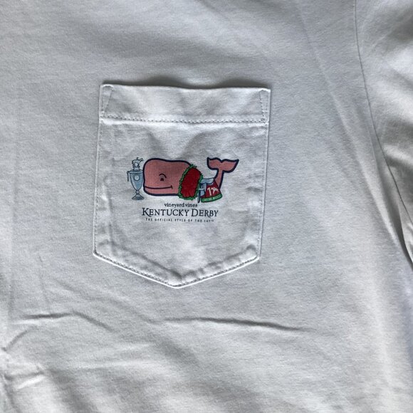 Short-sleeve White T-shirt - Vineyard Vines Derby 147 Edition - Men's Large - Picture 2 of 6